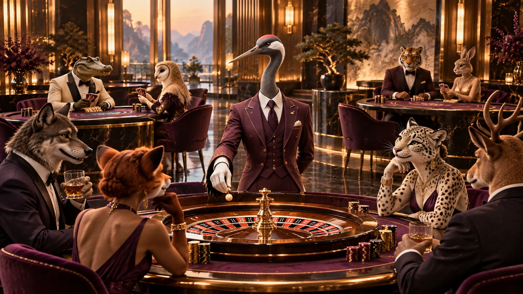 Bizzo illustration til bordspil og live casino